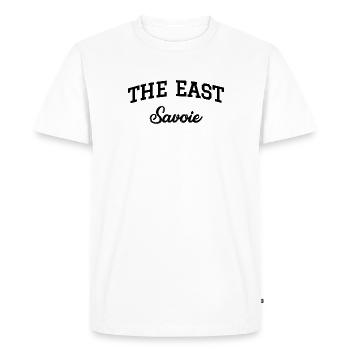 THE EAST Savoie - T-shirt Premium bio Homme - blanc - Devant - Nico (187cm)