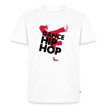 Dance HIPHOP - Men's Premium Organic T-Shirt - white - Front - Nico (187cm)