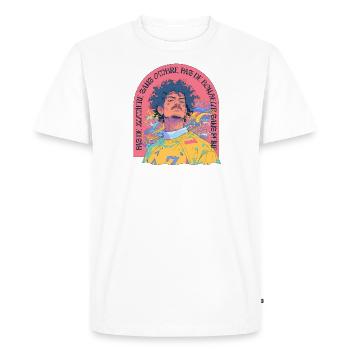 rap bboy ombre et lumière - T-shirt Premium bio Homme - blanc - Devant - Nico (187cm)