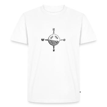 Compass - Illustration - Men's Premium Organic T-Shirt - white - Front - Nico (187cm)