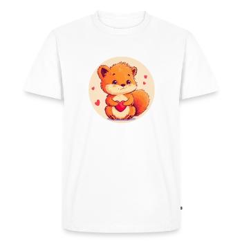 Affection câline - T-shirt Premium bio Homme - blanc - Devant - Nico (187cm)