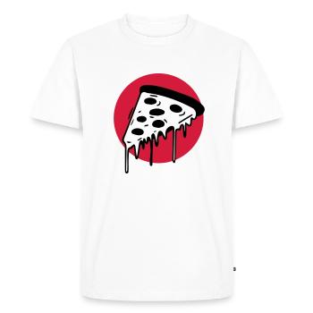 Pizza Punkt Duisburg - the magic triangle! - Men's Premium Organic T-Shirt - white - Front - Nico (187cm)