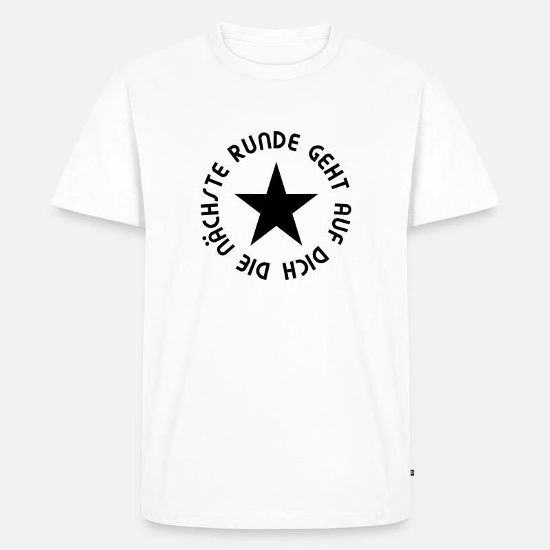 Nächste Runde - Männer Premium Bio T-Shirt - Weiß