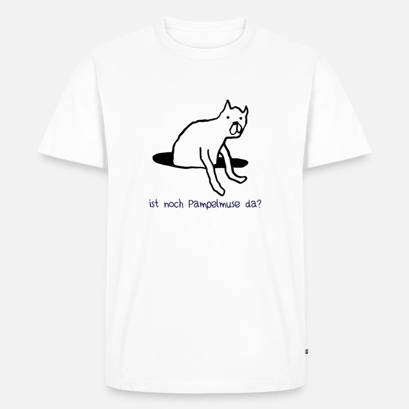 Ist noch Pampelmuse da? - Männer Premium Bio T-Shirt - Weiß