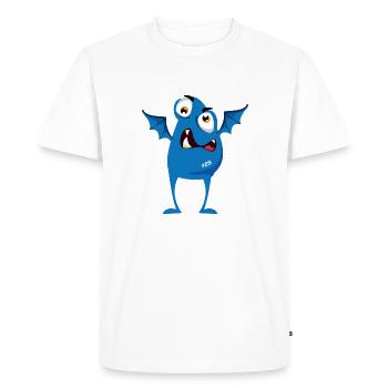 Monstaa Originaals Monster # 25 - T-shirt Premium bio Homme - blanc - Devant - Nico (187cm)