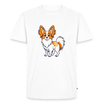 Alert Papillon Digital Art - Men's Premium Organic T-Shirt - white - Front - Nico (187cm)