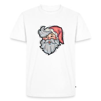 Santa Claus - Men's Premium Organic T-Shirt - white - Front - Nico (187cm)