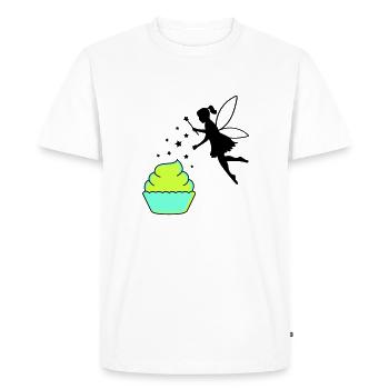 Frais d’arriéré - T-shirt Premium bio Homme - blanc - Devant - Nico (187cm)