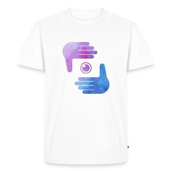 Mettre l'accent! Fontaines d'eau passion de la photographie - T-shirt Premium bio Homme - blanc - Devant - Nico (187cm)