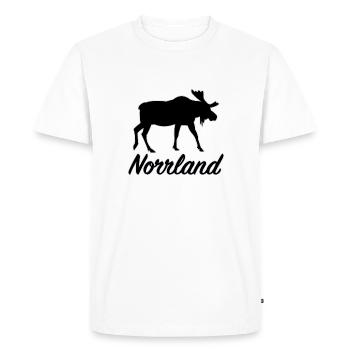Norrland Orignal Sverige Nord de la Suède Suède - T-shirt Premium bio Homme - blanc - Devant - Nico (187cm)