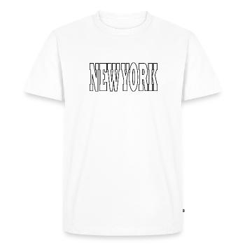 CLASSIQUE - T-shirt Premium bio Homme - blanc - Devant - Nico (187cm)