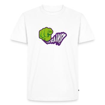 I am Zombie! I want Brains! - Men's Premium Organic T-Shirt - white - Front - Nico (187cm)