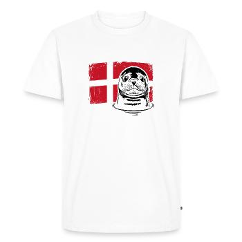 Phoque Danemark Animaux Vacances Wilsigns - T-shirt Premium bio Homme - blanc - Devant - Nico (187cm)