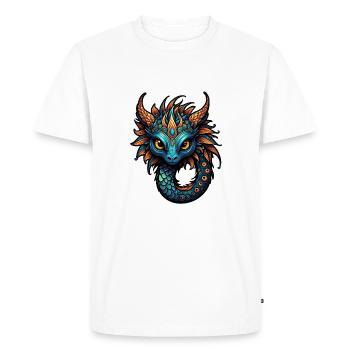 Lovable fantasy creature - Men's Premium Organic T-Shirt - white - Front - Nico (187cm)