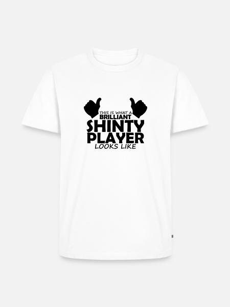 brilliant shinty player - Men's Premium Organic T-Shirt - white