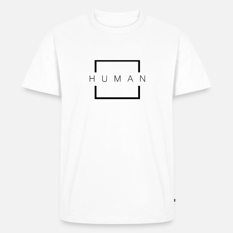 Human Ästhetik Geschenk - Männer Premium Bio T-Shirt - Weiß