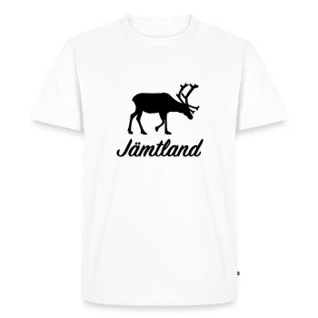 Jämtland Renne Sverige Nord Suède Suède - T-shirt Premium bio Homme - blanc - Devant - Nico (187cm)