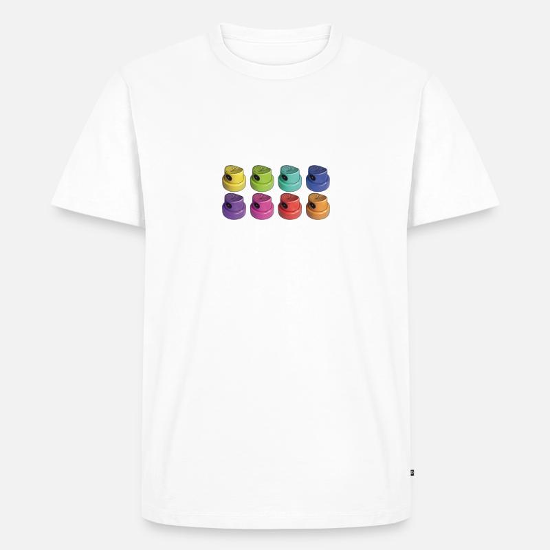Fatcaps white - Männer Premium Bio T-Shirt - Weiß