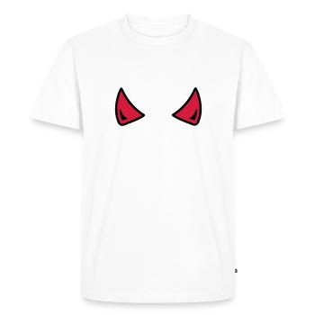 Diable - T-shirt Premium bio Homme - blanc - Devant - Nico (187cm)