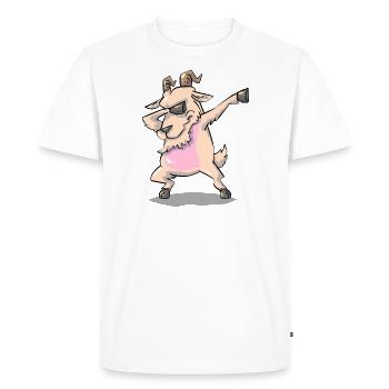 Dabbing Goat Goat Goats - Men's Premium Organic T-Shirt - white - Front - Nico (187cm)