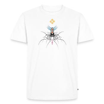 Reine - T-shirt Premium bio Homme - blanc - Devant - Nico (187cm)