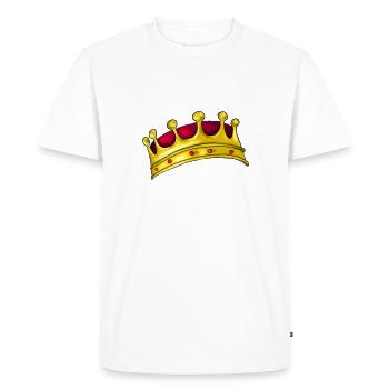 Couronne - T-shirt Premium bio Homme - blanc - Devant - Nico (187cm)
