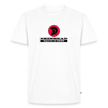 spirit of 69 Skinhead - Men's Premium Organic T-Shirt - white - Front - Nico (187cm)