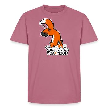 Red Fox Fox-Mood - Men's Premium Organic T-Shirt - mauve - Front - Nico (187cm)