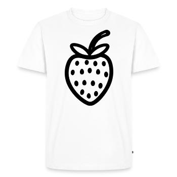 fraise - T-shirt Premium bio Homme - blanc - Devant - Nico (187cm)