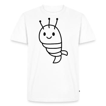 Shrimp - Men's Premium Organic T-Shirt - white - Front - Nico (187cm)
