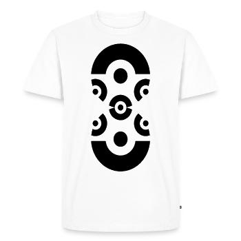 8 - T-shirt Premium bio Homme - blanc - Devant - Nico (187cm)