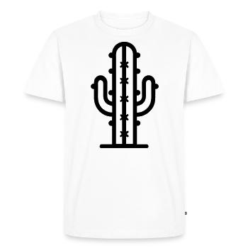 Cactus - T-shirt Premium bio Homme - blanc - Devant - Nico (187cm)