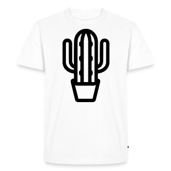 Cactus - T-shirt Premium bio Homme - blanc - Devant - Nico (187cm)