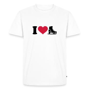 I love Skates - Men's Premium Organic T-Shirt - white - Front - Nico (187cm)