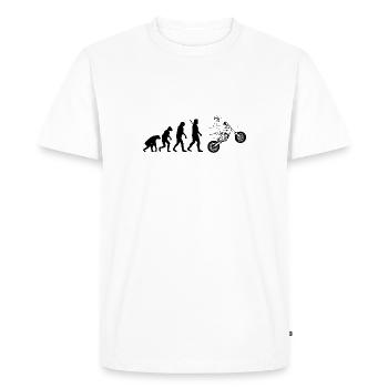 Supermoto - Männer Premium Bio T-Shirt - Weiß - Vorne - Nico (187cm)
