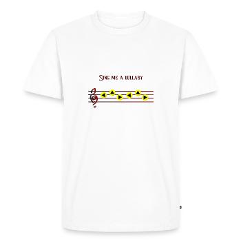 Link s lullaby - Men's Premium Organic T-Shirt - white - Front - Nico (187cm)