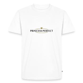 princess perfect (2c) - Men's Premium Organic T-Shirt - white - Front - Nico (187cm)
