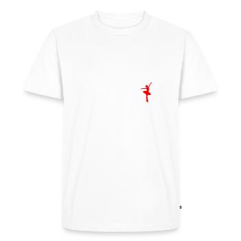 Dancers Evolution - Men's Premium Organic T-Shirt - white - Front - Nico (187cm)