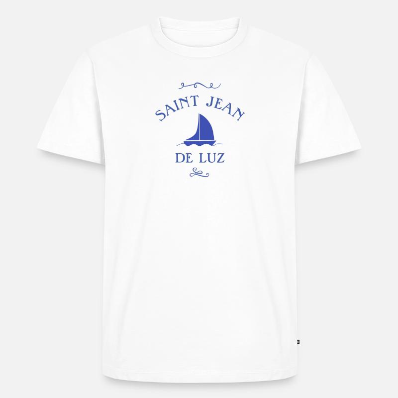 Saint Jean de Luz Boot - Männer Premium Bio T-Shirt - Weiß