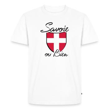 ecusson savoie - T-shirt Premium bio Homme - blanc - Devant - Nico (187cm)
