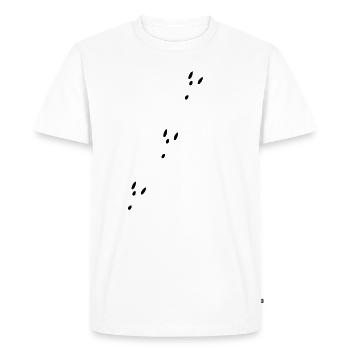Speak to hunt to hunt speak - Men's Premium Organic T-Shirt - white - Front - Nico (187cm)