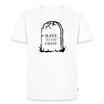 Rave to the Grave - T-shirt Premium bio Homme - blanc - Devant - Nico (187cm)