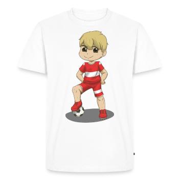 Austrian footballer child fan - Men's Premium Organic T-Shirt - white - Front - Nico (187cm)