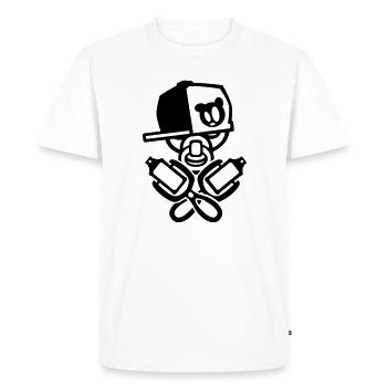 bébé graffiti - T-shirt Premium bio Homme - blanc - Devant - Nico (187cm)