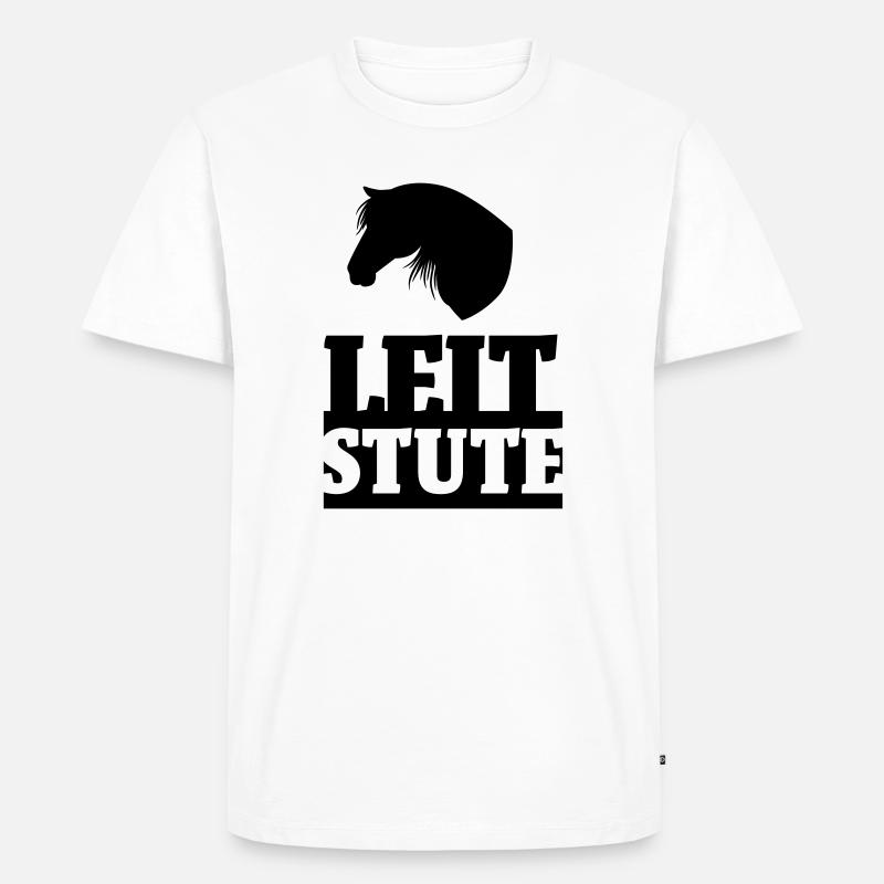 Leitstute - Männer Premium Bio T-Shirt - Weiß