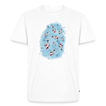 Étang de carpes koï au Japon - T-shirt Premium bio Homme - blanc - Devant - Nico (187cm)