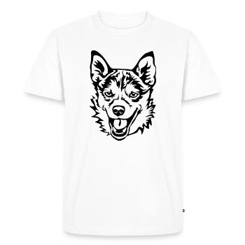 Lundehund norvégien - T-shirt Premium bio Homme - blanc - Devant - Nico (187cm)