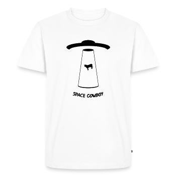 Cowboy de l’espace - T-shirt Premium bio Homme - blanc - Devant - Nico (187cm)