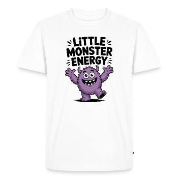 Little Monster Energy - Men's Premium Organic T-Shirt - white - Front - Nico (187cm)