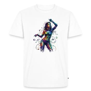 Vibe Motion - T-shirt Premium bio Homme - blanc - Devant - Nico (187cm)